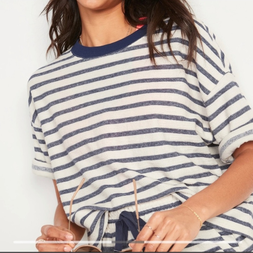 Old Navy Striped Terry Lounge Set